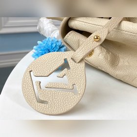 LV Модель M45397 Кремовый белый Большой рюкзак Изготовлен из мяг