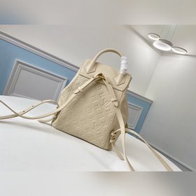 LV Модель M45397 Кремовый белый Большой рюкзак Изготовлен из мяг