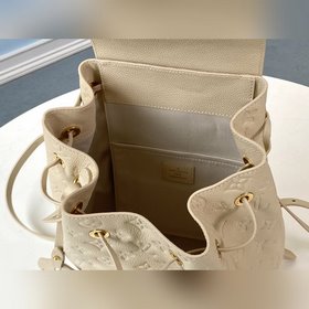 LV Модель M45397 Кремовый белый Большой рюкзак Изготовлен из мяг