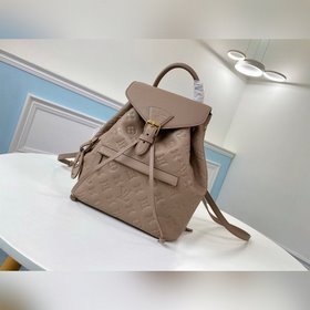LV Модель M45410 Коричнево-серый Большой рюкзак Изготовлена из м