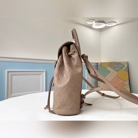 LV Модель M45410 Коричнево-серый Маленький рюкзак Изготовлена из