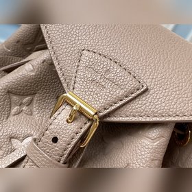 LV Модель M45410 Коричнево-серый Маленький рюкзак Изготовлена из