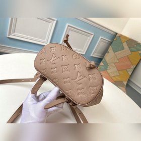 LV Модель M45410 Коричнево-серый Маленький рюкзак Изготовлена из