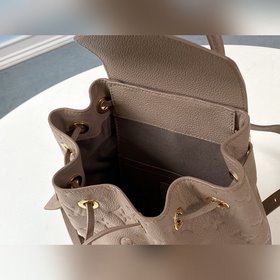 LV Модель M45410 Коричнево-серый Маленький рюкзак Изготовлена из