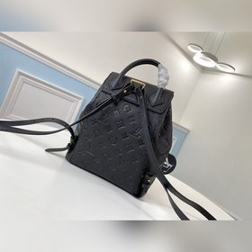 LV Модель M45205 Черный Большой рюкзак Изготовлен из мягкой теля