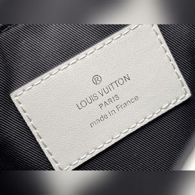 LV Модель： M58495 Синий кожаный рюкзак Christopher XS Это упроще