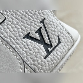 LV Модель： M58495 Синий кожаный рюкзак Christopher XS Это упроще