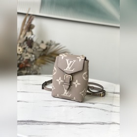 LV Артикул： M80738 Серый с шелкографией Рюкзак Tiny В летней ко