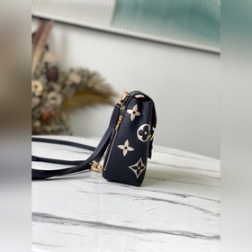 LV Артикул： M80738 Черный с шелкографией Tiny с двумя плечевыми 
