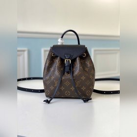 LV Модель M45516 Черный мини-рюкзак Montsouris BB Классическая су