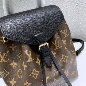 LV Модель M45516 Черный мини-рюкзак Montsouris BB Классическая су