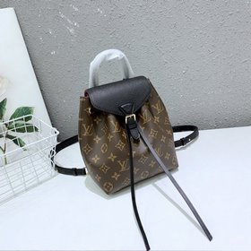 LV Модель M45516 Черный мини-рюкзак Montsouris BB Классическая су