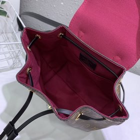 LV Модель M45516 Черный мини-рюкзак Montsouris BB Классическая су