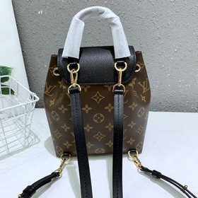 LV Модель M45516 Черный мини-рюкзак Montsouris BB Классическая су