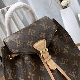 LV Артикул： M45502 Мини-рюкзак Montsouris BB натурального цвета 