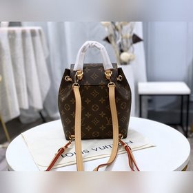 LV Артикул： M45502 Мини-рюкзак Montsouris BB натурального цвета 