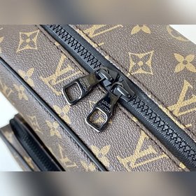 LV Мужская сумка из ПВХ с застежкой-молнией и двойными плечевыми