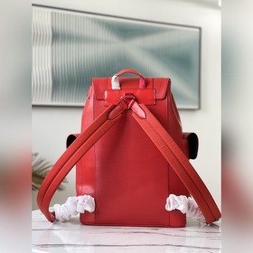 LV Модель： M41079 Красный Импортная кожа с волнистой текстурой,