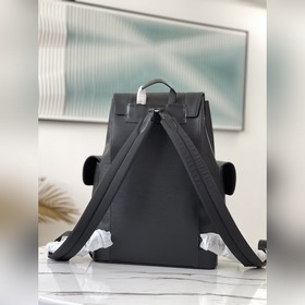 LV Модель： M41079 Черный Импортная кожа с волнистым узором Шелко