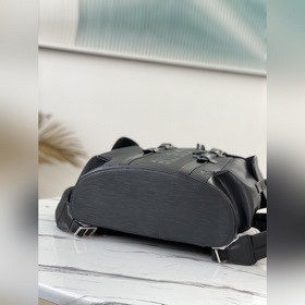 LV Модель： M41079 Черный Импортная кожа с волнистым узором Шелко