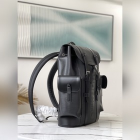 LV Модель： M41079 Черный Импортная кожа с волнистым узором Шелко