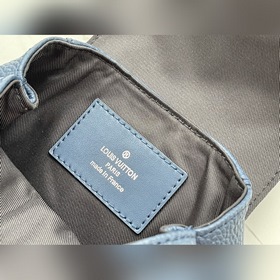 LV Модель： M58495 Синий кожаный рюкзак Christopher XS Это упроще