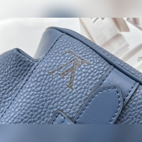 LV Модель： M58495 Синий кожаный рюкзак Christopher XS Это упроще
