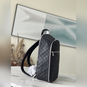 LV Модель： N45287 Рюкзак из кожи первого слоя С кожаным тиснение