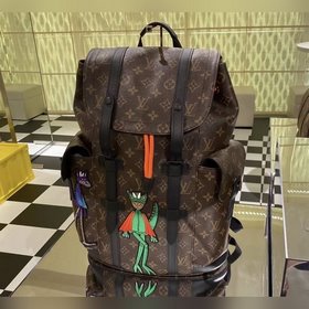 LV Артикул： M43735 Вышитый рюкзак CHRISTOPHER Small Модель из т