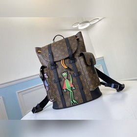LV Артикул： M43735 Вышитый рюкзак CHRISTOPHER Small Модель из т