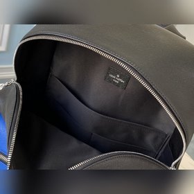 LV Модель： M30735 Черный синим Discovery Маленькая сумка через п