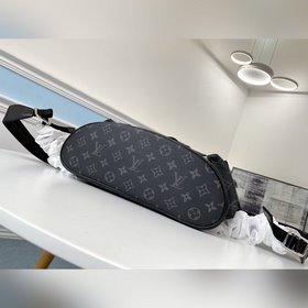 LV Модель N41379 Черный с цветочным узором Christopher Маленькая