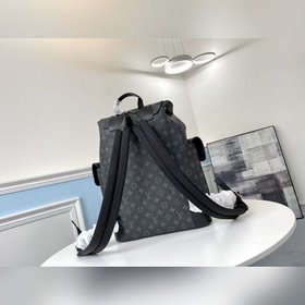 LV Модель N41379 Черный с цветочным узором Christopher Маленькая 