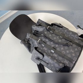 LV Модель N41379 Черный с цветочным узором Christopher Маленькая 