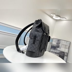 LV Модель N41379 Черный с цветочным узором Christopher Маленькая 