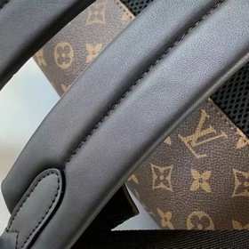 LV Модель： M45335 Свежие линии лаконичный стиль. Рюкзак с двойны