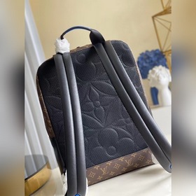 LV Модель： M45335 Старый цветок/синий Рюкзак Dean Спортивный сти
