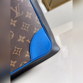 LV Модель： M45335 Старый цветок/синий Рюкзак Dean Спортивный сти