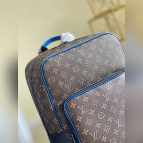 LV Модель： M45335 Старый цветок/синий Рюкзак Dean Спортивный сти