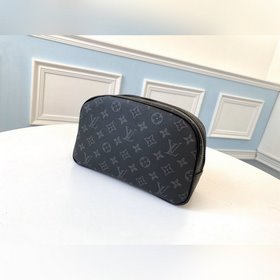 LV Модель N47623 Черный Monogram косметичка из парусины Просторно