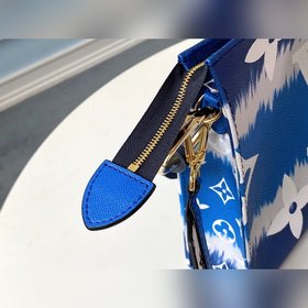LV Модель M68136 Золотая застежка, синий, радужная цепочка, сумка