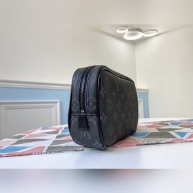 LV Модель M47522 Черный с цветочным узором, маленькая сумка для т
