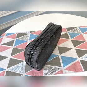 LV Модель M47522 Черный с цветочным узором, маленькая сумка для т