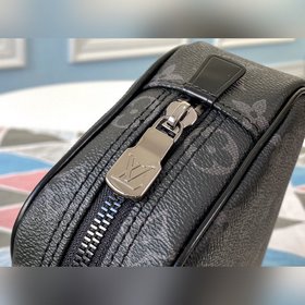 LV Модель M47522 Черный с цветочным узором, маленькая сумка для т