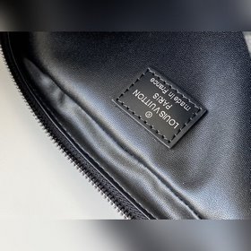 LV Модель M47522 Черный с цветочным узором, маленькая сумка для т