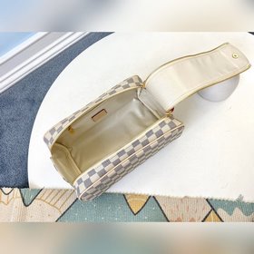 LV Модель M47527 Белая сумка для туалетных принадлежностей Эта б