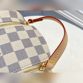 LV Модель M47527 Белая сумка для туалетных принадлежностей Эта б