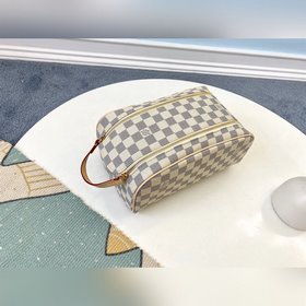 LV Модель M47527 Белая сумка для туалетных принадлежностей Эта б