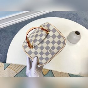 LV Модель M47527 Белая сумка для туалетных принадлежностей Эта б