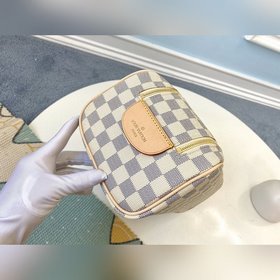 LV Модель M47527 Белая сумка для туалетных принадлежностей Эта б